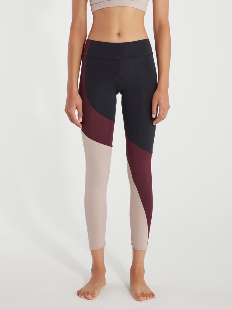 Asymmetrical Block Leggings