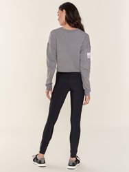 Cropped Crewneck Graphic Sweatshirt