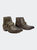 Short Brown Western Ankle Boot