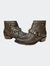 Short Brown Western Ankle Boot