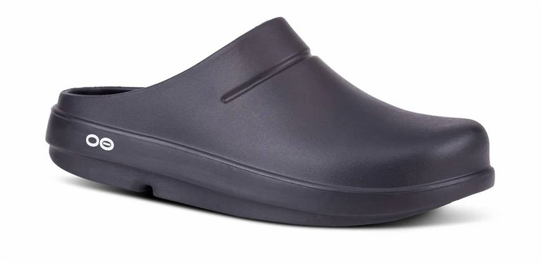 Men's Oofos Oocloog Clogs In Black - Black