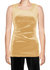 USA Made Ooh La La Plus Size Sleeveless Stretch Velvet Tank Top - Gold Velvet