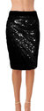 Usa Made Ooh La La Womens Fully Lined Sequin Pencil Skirt W Soft Stretch Waistband