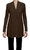 USA Made Ooh La La Women's Lightweight Flared Jersey knit Front Button Cardigan - Brown