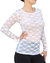 Usa Made Ooh La La Womens Plus Size Long Sleeve Stretch Lace T Shirt Blouse Top