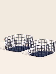 Large Baskets - Set of 2 - Navy