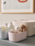 Small Storage Bins - Set of 2 - Light Pink