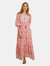 Molly Dress Pink Mixed Floral Block Print - Pink