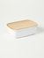 Small Enamel Food Container - Natural