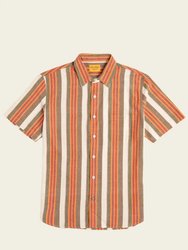 N.114 Lax Short Sleeve Shirt - Red Stripe - Red Stripe