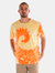 Portland Tie Dye Spiral Short Sleeve Tee - Pineapple/Melon