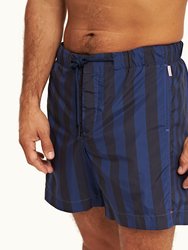 Bulldog Drawcord Mix Stripe Swim Shorts