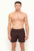 Bulldog X Aquila Print Mid-Length Swim Shorts - Black/Port