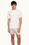 Cornell Linen Shorts White-Jade - White-Jade
