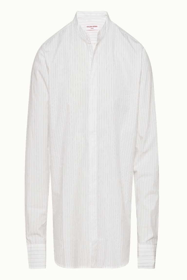 Dekker Pinstripe Shirt - White