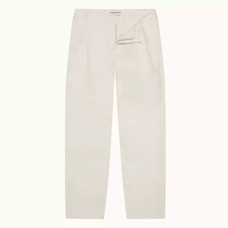 Dunmore Linen Trousers - White Sand