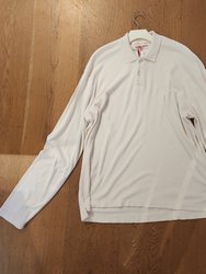 Jarrett Long Sleeve Toweling Polo Shirt - Matchstick
