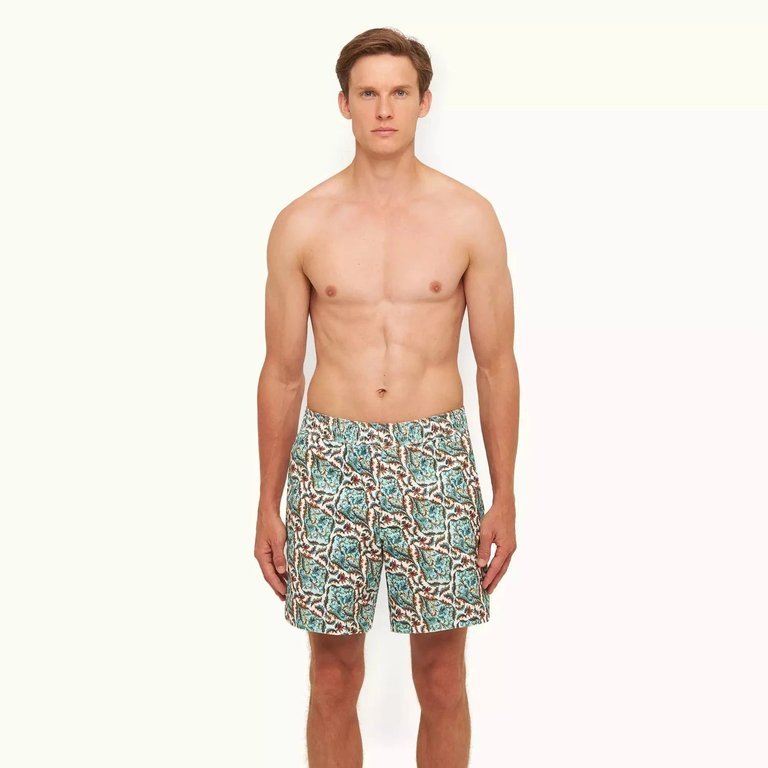Louis Multi Paisley Relaxed Fit Corduroy Drawcord Shorts