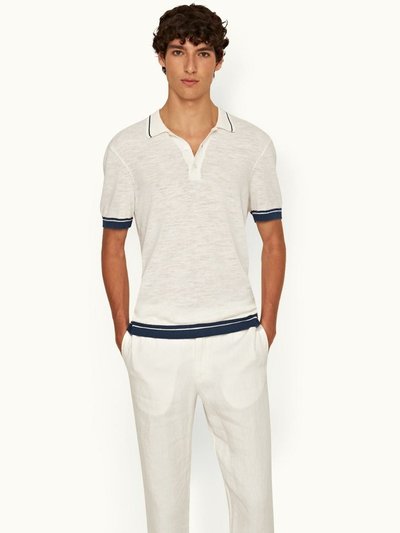 Orlebar Brown Maranon Cotton Linen Polo Shirt product