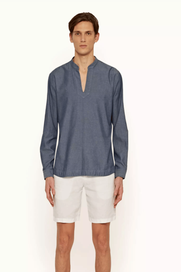 Orion Washed Denim Shirt - Washed Denim