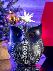 Black Owl Statue Figurine - Animal Sculpture Home Decoration for Bedroom Living Room Kitchen Office Bathroom House Decor Figurines