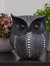 Black Owl Statue Figurine - Animal Sculpture Home Decoration for Bedroom Living Room Kitchen Office Bathroom House Decor Figurines