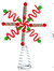 Candy Snowflake Tree Topper - Peppermint Candy Cane Sour Belt Jelly Licorice Star Snowflakes Christmas Tree Top Decorations