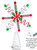 Candy Snowflake Tree Topper - Peppermint Candy Cane Sour Belt Jelly Licorice Star Snowflakes Christmas Tree Top Decorations