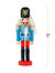 Nutcrackers Hanging Ornament Figures - Christmas Mini Wooden King and Soldier Nutcracker