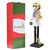 Ornativity Christmas Dog Mom Nutcracker – White and Black Wooden Nutcracker Woman with Dog on Leash and a Smartphone in Hand