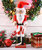 Ornativity Gift Santa Nutcracker –Nutcracker Santa in Traditional Attire with a Bag of Gold Wrapped Gifts Over His Shoulder and List of Names in Hand