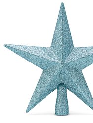 Ornativity Glitter Star Tree Topper - Christmas Tiffany Blue Decorative Holiday Bethlehem Star Ornament