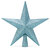 Ornativity Glitter Star Tree Topper - Christmas Tiffany Blue Decorative Holiday Bethlehem Star Ornament