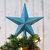 Ornativity Glitter Star Tree Topper - Christmas Tiffany Blue Decorative Holiday Bethlehem Star Ornament