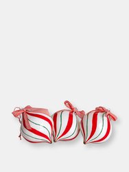 Ornativity Peppermint Candy Ornament Set – Christmas Candy Cane Shatterproof   – 1 Dozen