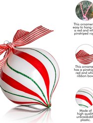 Ornativity Peppermint Candy Ornament Set – Christmas Candy Cane Shatterproof   – 1 Dozen