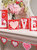 Red Wooden Love Blocks - Valentine's Day Romantic Heart Wood Letters Block 