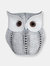 White Owl Statue Figurine - Animal Sculpture Home Decoration for Bedroom Living Room Kitchen Office Bathroom House Decor Figurines