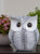 White Owl Statue Figurine - Animal Sculpture Home Decoration for Bedroom Living Room Kitchen Office Bathroom House Decor Figurines