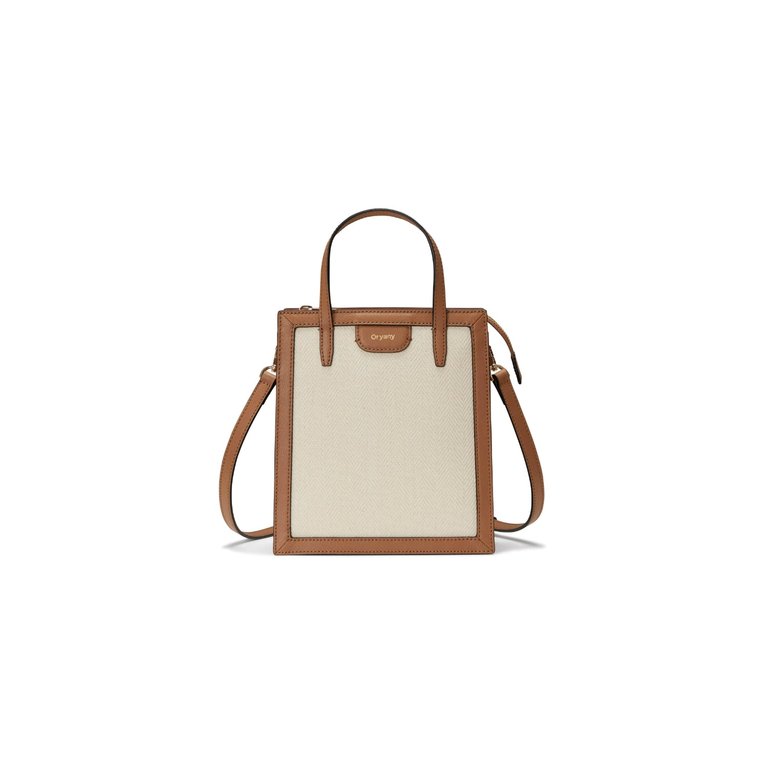 Bahia Canvas Mini Tote - Sand Brown