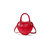 Heart Handbag - Fire Red