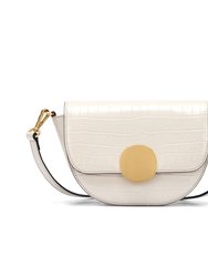 Lottie Croco Crossbody - Cream