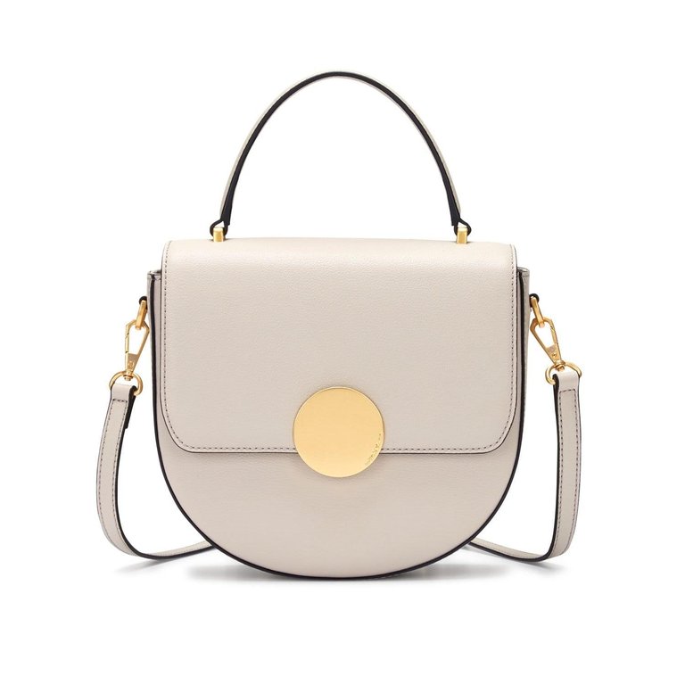 Lottie Saddle Tote - Cream