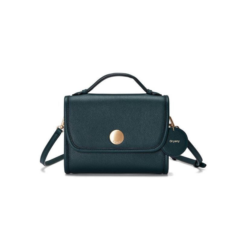 Penny Mini Tote Handbag - Deep Green