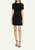 Short Dress With Pleat Detail - Black