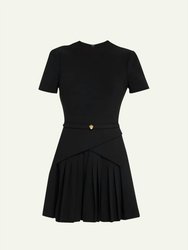 Short Dress With Pleat Detail