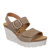 Peasant Wedge Sandals - Greige