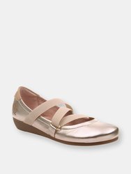 Anora Ballet Flats - Old Gold