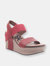 BUSHNELL Wedge Sandals - Red