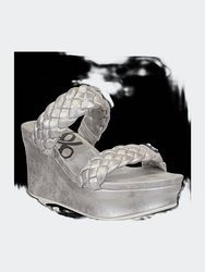 Fluent Wedge Sandals - Silver